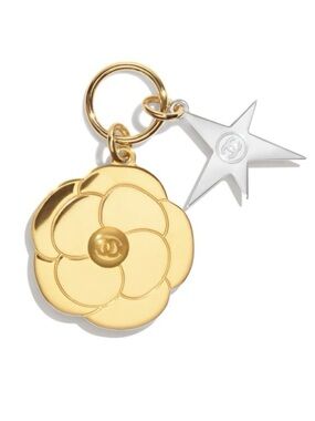 Chanel Gold Camellia & Silver Star Charm